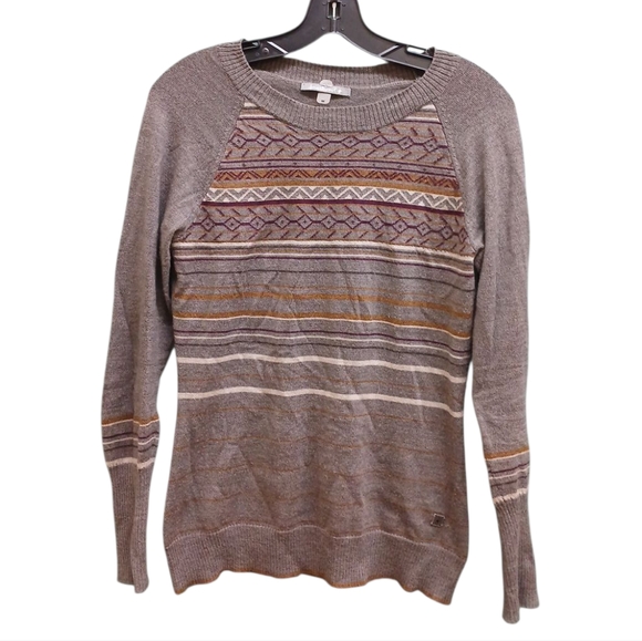Smartwool Gray Wool Blend Patterned Sweater Size Medium - Picture 1 of 11